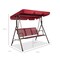 Best Choice Products 2-Seater Outdoor Adjustable Canopy Swing Glider Patio Bench w/ Textilene, Steel Frame